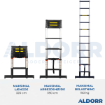 Telescopic ladder 10.5 ft – ALDORR Professional