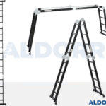 4×4 ALDORR Professional – Multi Purpose Ladder with platform – 15'1"