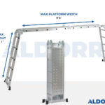 4x5 ALDORR Home - Multi Purpose Ladder with platform - 18'8"