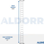 4x5 ALDORR Home - Multi Purpose Ladder with platform - 18'8"