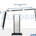 4×5 ALDORR Professional – Multi Purpose Ladder with platform – 18'8"