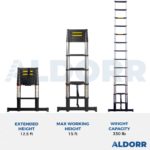 Telescopic ladder 12.5 ft – ALDORR Professional